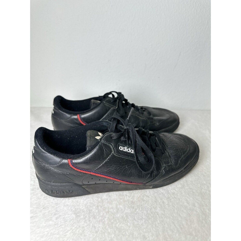 Adidas Continental 80’s Shoes Mens Size 10.5 Black Leather Low Top Sneakers
